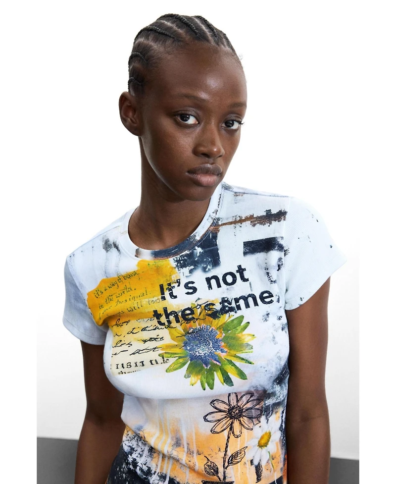 Desigual Women's Printed T-shirt 100% cotton