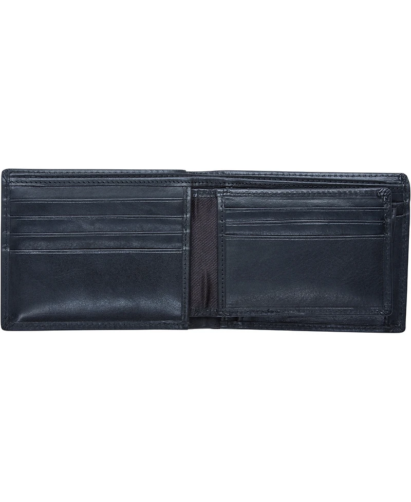 Men's Mancini Boulder Collection Rfid Secure Wallet with Removable Passcase and Coin Pocket