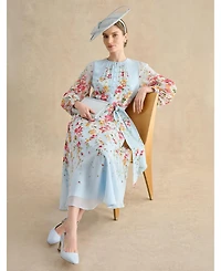 Hobbs London Liberty Silk Midi Dress