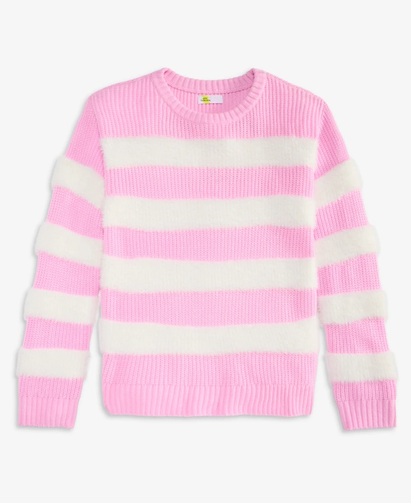 Epic Threads Girls' Xs-xl Crewneck Stripe Sweater, Macy's Exclusive