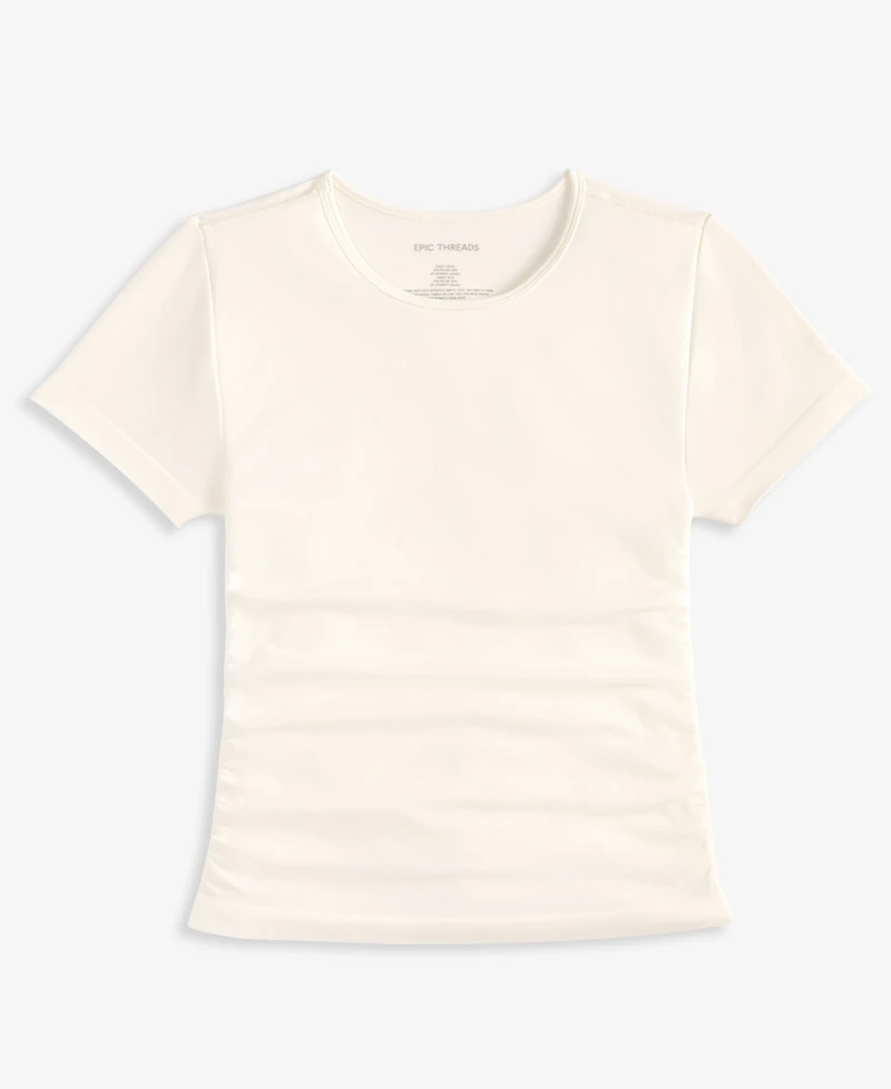 Epic Threads Girls' Xs-xl Short-Sleeve Side-Cinch Top, Macy's Exclusive