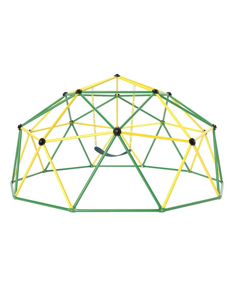 Gouun 10 Foot Geometric Dome Climber with Eva Swing and 800 Lb Load Capacity