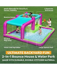 Bestway H2OGO! Bouncin' Bay Kids Inflatable Mega Water Park Outdoor Splash Pool