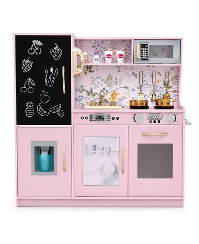 Mecale Toddler Pretend Play Kitchen For Boys And Girls 3-6 Years Old