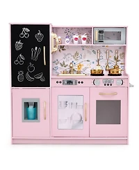 Mecale Toddler Pretend Play Kitchen For Boys And Girls 3-6 Years Old