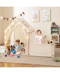 Slickblue 2-in-1 Kids Play Tent with Playpen and Yard Playhouse