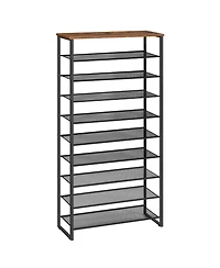 Slickblue 10-Tier Shoe Rack 29.5" Long for 36-40 Pairs Shoes
