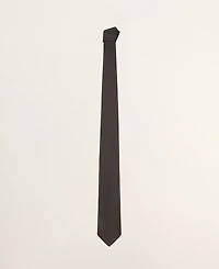 Mango Men's Solid Linen-Silk-Blend Tie