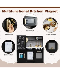 Toddler Pretend Play Kitchen Set for Boys and Girls Fun Cooking Toy Ages 3-6 Years Old