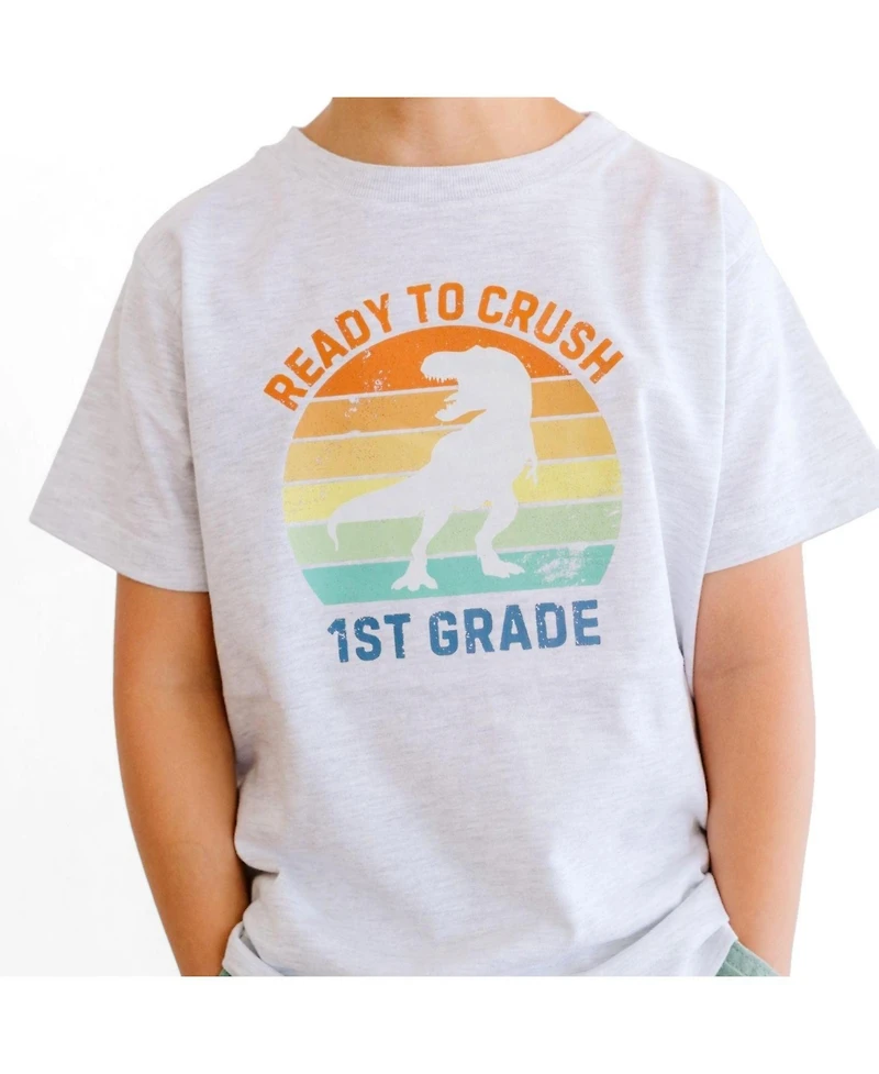 Sweet Wink Big Boys Ready to Crush First Grade Short Sleeve T-Shirt