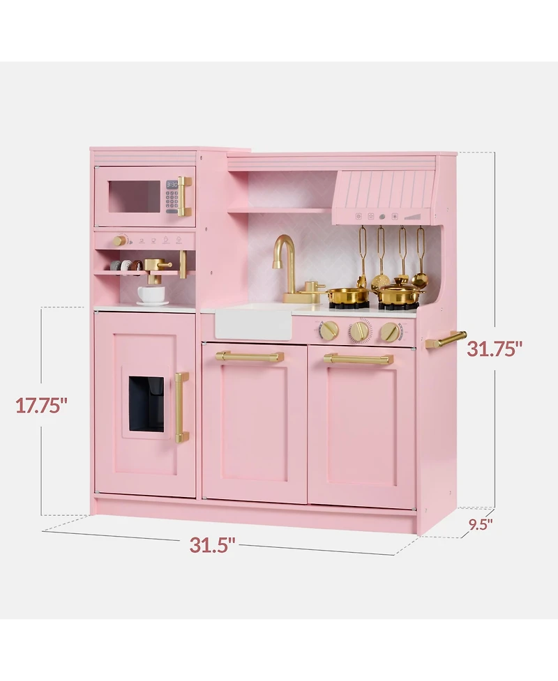 Best Choice Products Pretend Play Kitchen with Espresso Machine