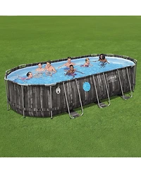 Coleman Power Steel Swim Vista 20' x 48" Round Above Ground Swimming Pool Set