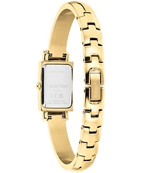 Calvin Klein Women's Moderne Gold-Tone Stainless Steel Bangle Bracelet Watch 15mm