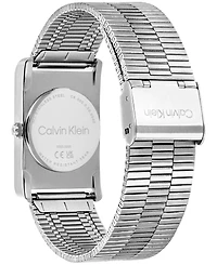 Calvin Klein Men's Dapper Silver-Tone Stainless Steel Mesh Bracelet Watch 24mm