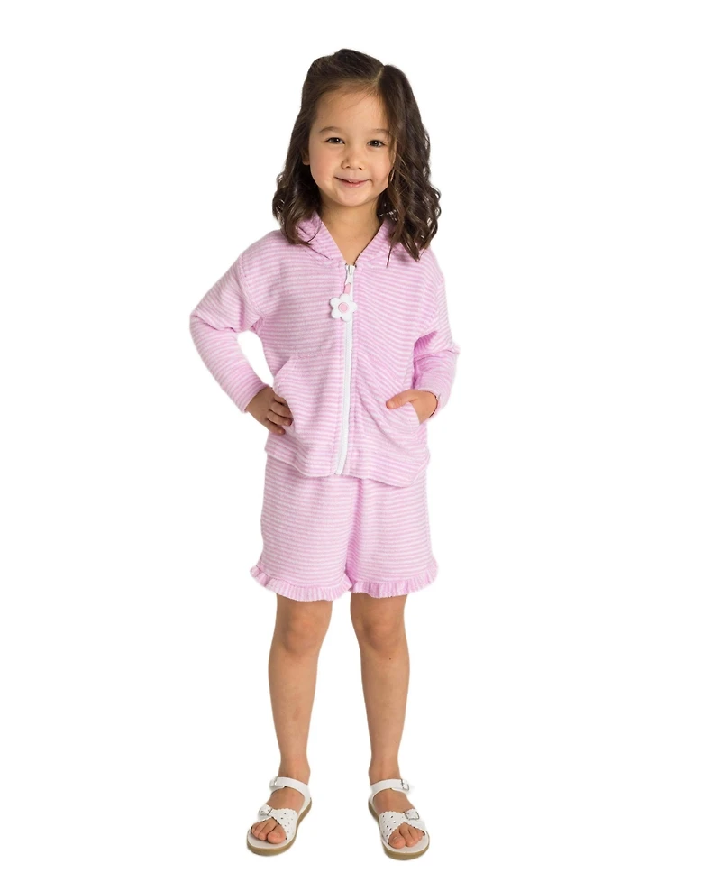 Florence Eiseman Toddler Girls Stripe Terry Shorts