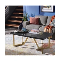 iNSPIRE Q Finish Coffee Table with Metal Base