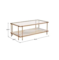iNSPIRE Q Champagne Gold Coffee Table