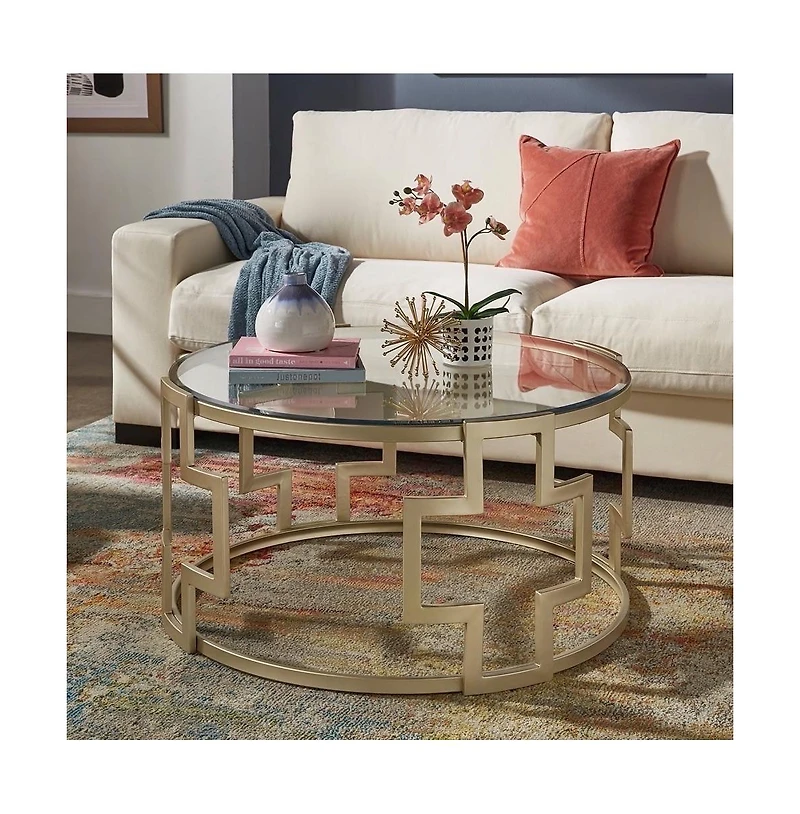 iNSPIRE Q Cava Glass Top Coffee Table