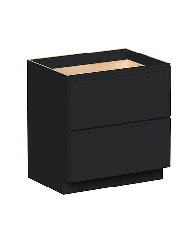 Boyel Living 33 Inch 2-Drawers Base Cabinets Kitchen Cabinets, Solid Wood Frame, Soft-Close Slides and Hinges