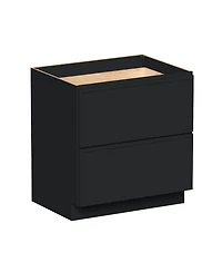 Boyel Living 33 Inch 2-Drawers Base Cabinets Kitchen Cabinets, Solid Wood Frame, Soft-Close Slides and Hinges
