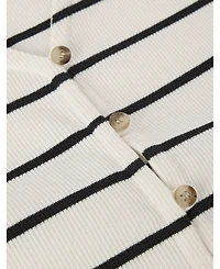 Whistles Women's Stripe Button Front Tank