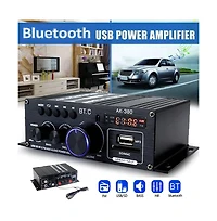 Artudatech 2 Channel 400W Bluetooth HiFi Amplifier with Usb/Sd/Fm & Remote Control