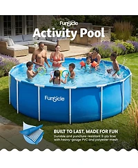 Funsicle 15' x 48" Outdoor Activity Round Frame Above Ground Swimming Pool Set
