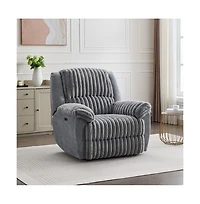 Clihome Power Recliner Chair Fabric Two Tones