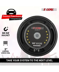 5 Core Car Subwoofer 2Pieces 10inch 3000W Pro Audio Deep Bass Component Sub Woofer 4Ohm Replacement Speaker