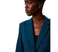 Calvin Klein Petite One-Button Notch Collar Jacket