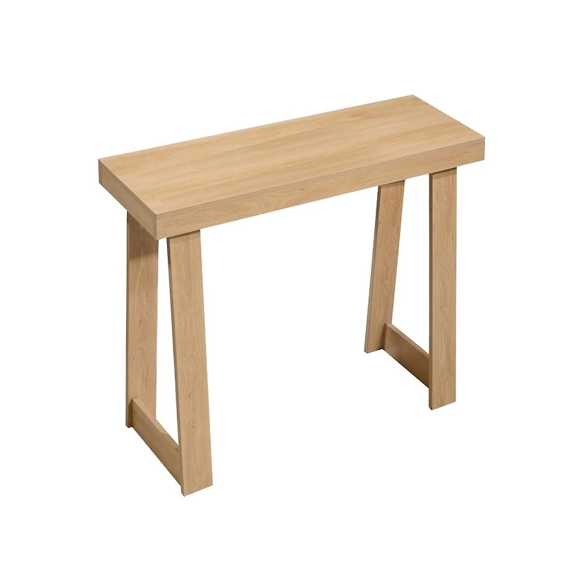 Sugift 36 Inch Console Table Modern Desk Behind the Couch Wooden Rectangle