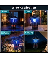 Sugift Rechargeable Electric Fly Trap and Bug Catcher with Uv Light and Suction