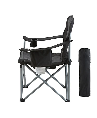 Vevor Oversized Camping Chair Folding Chair Cup Holder Cooler Bag Outdoor