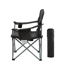 Vevor Oversized Camping Chair Folding Chair Cup Holder Cooler Bag Outdoor