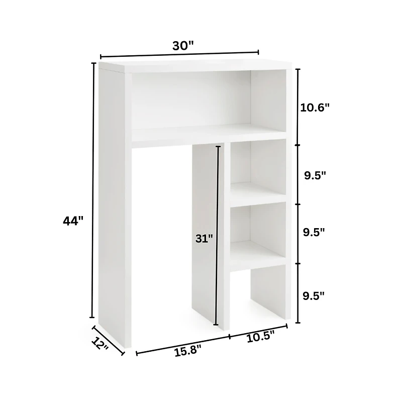 DormCo Yak About It Extra Tall Thick Desk Bookshelf Hutch