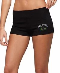 Edikted Women's Brazil Rhinestone Low Rise Shorts