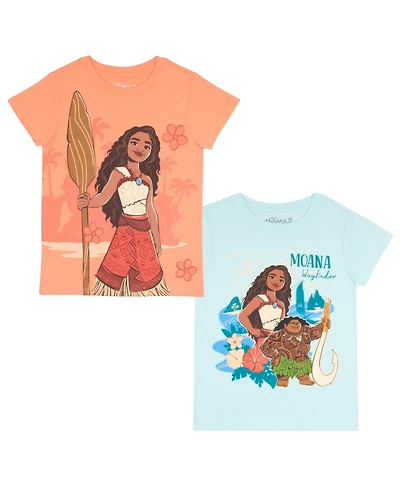 Disney Moana and Friends Big Girls 4-16 2 Pack T-Shirt