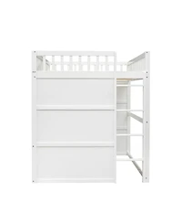 Streamdale Furniture Full Size House Loft Bed With Ladder
