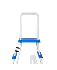Swimline A-Frame Above Ground Pool Ladder with Barrier for 48" to 52" Pool Height