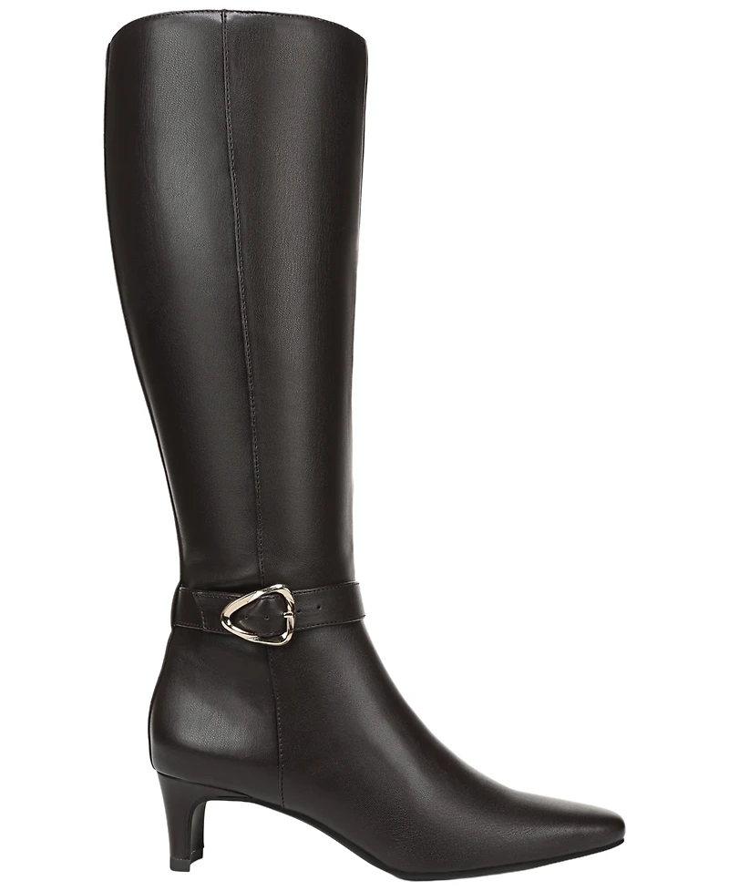 LifeStride Women's Faris Zip Wide Calf Tall Snip Toe Boots