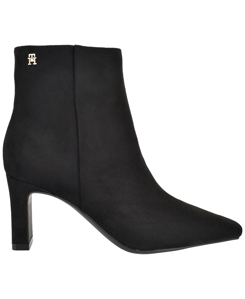 Tommy Hilfiger Women's Eddey Mid Height Block Heel Dress Booties