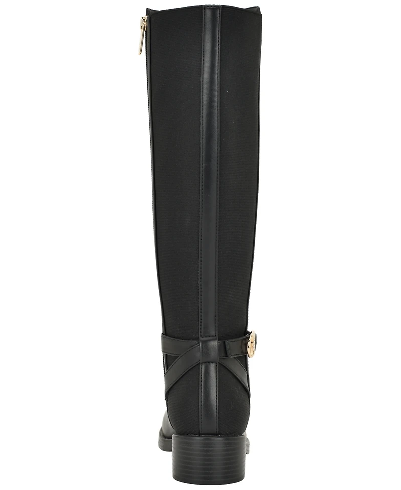 Tommy Hilfiger Women's Illuna Ornamented Side Zip Riding Boots