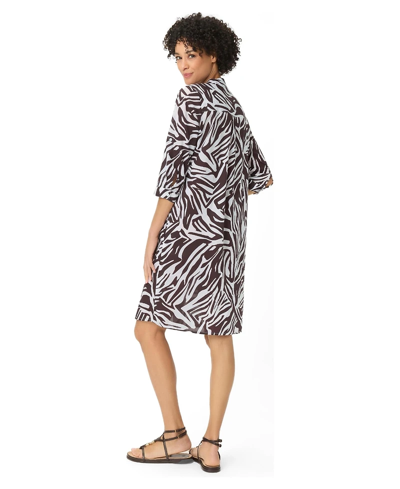 Olsen Women's Modern Animal Tunic Shirt Dress