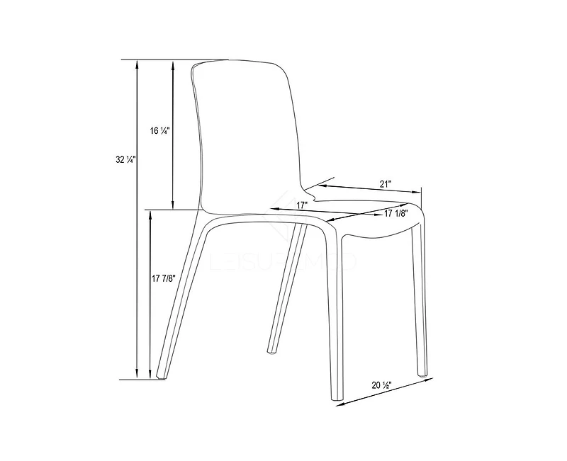 LeisureMod Murray Modern Dining Chair