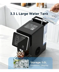 Cowsar Ice Maker with Water Dispenser, Self-Cleaning, Portable