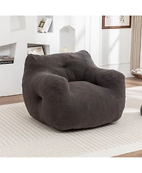 Streamdale Furniture Bean Bag Sofa Chair with Armrests and High-Density Foam