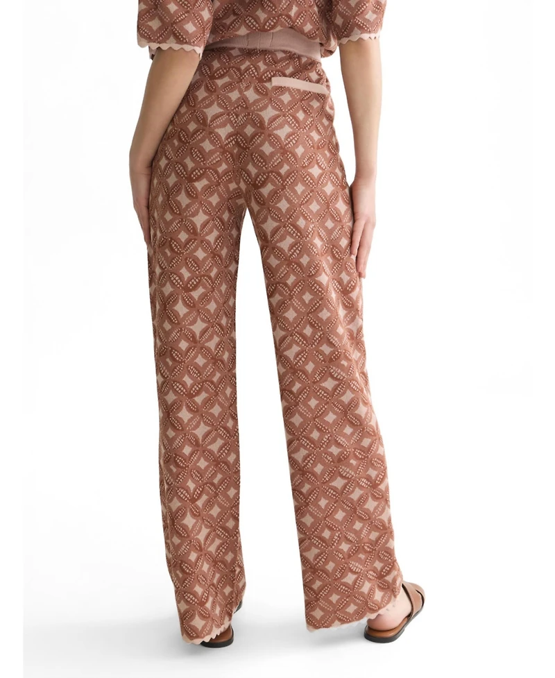 Scotch & Soda Women's and Jacquard Knitted Relaxed-Fit Trousers