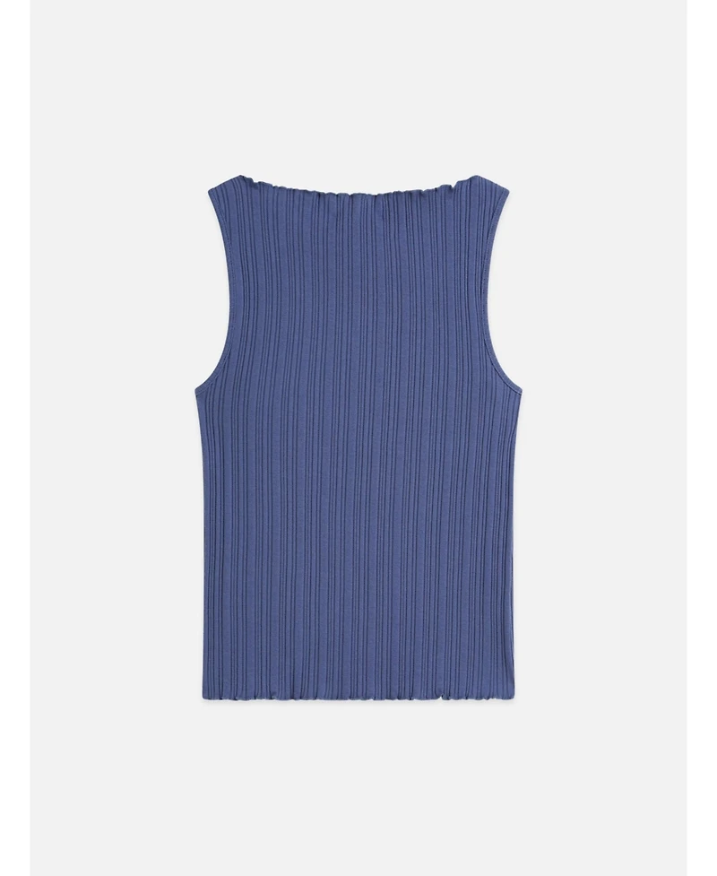 Scotch & Soda Women's and Tops Tees Structured Rib Tank, Oceana, X-Large