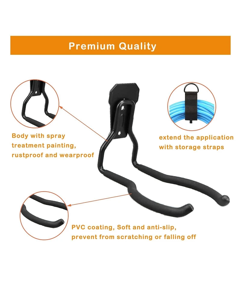 Xdovet Garden Tool Hanger Wall Hooks Weedeater Rack String Trimmer Organizer Storage