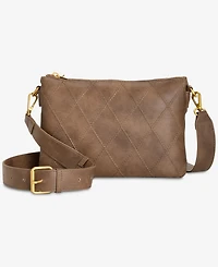 Style & Co Diamond Quilted Double Compartment Crossbody Bag, Macy's Exclusive